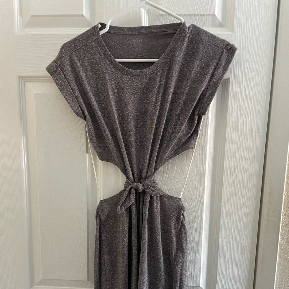Grey Cutout mini dress